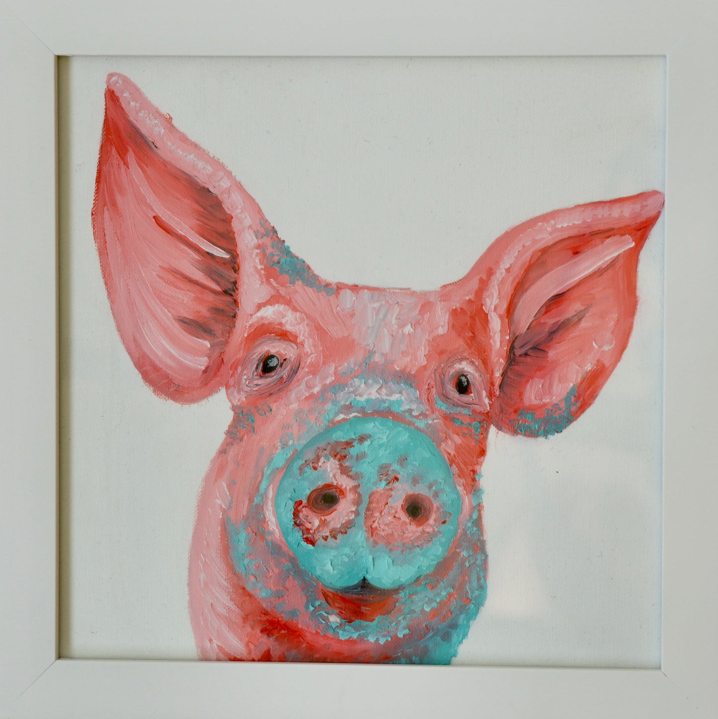 Pig in blue mud