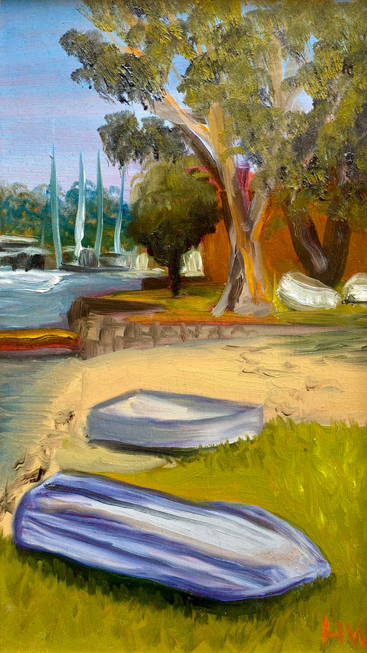 Drummoyne beach boats